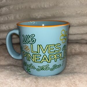 Blue and Orange Mug with Fun Design